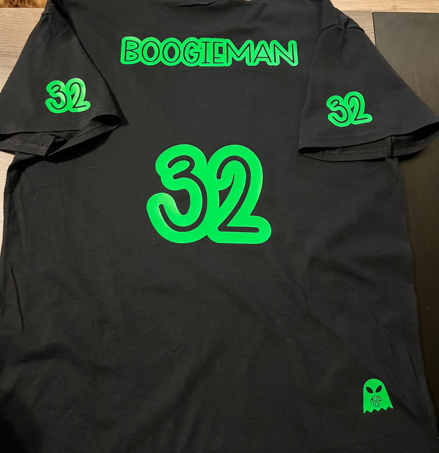 Meowter Limits Productions T-shirt (customized with sleeve numbers)