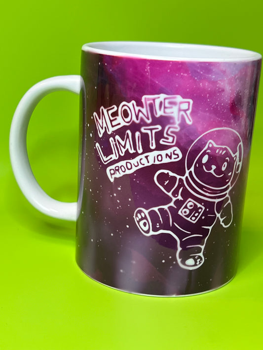 Space Cat Galaxy Mug Purple/Pink
