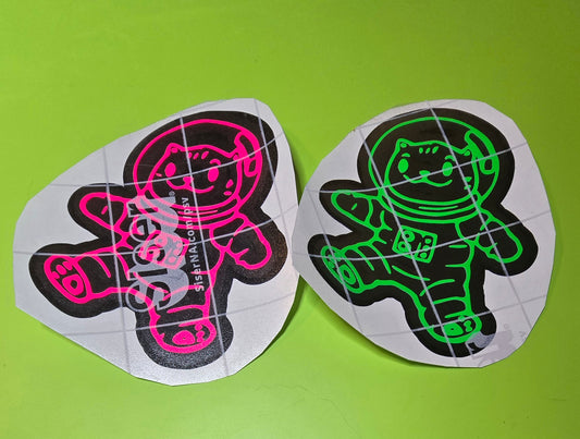 Meowter Limits space cat vinyl sticker